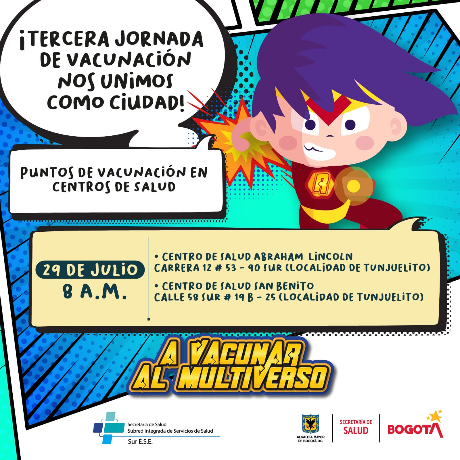 Puntos de vacunación en Centros de Salud