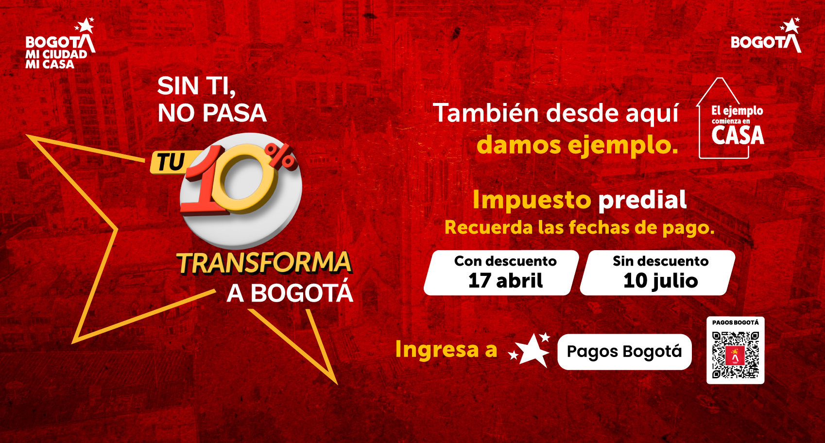 Impuesto predial. Recuerda las fechas de pago.