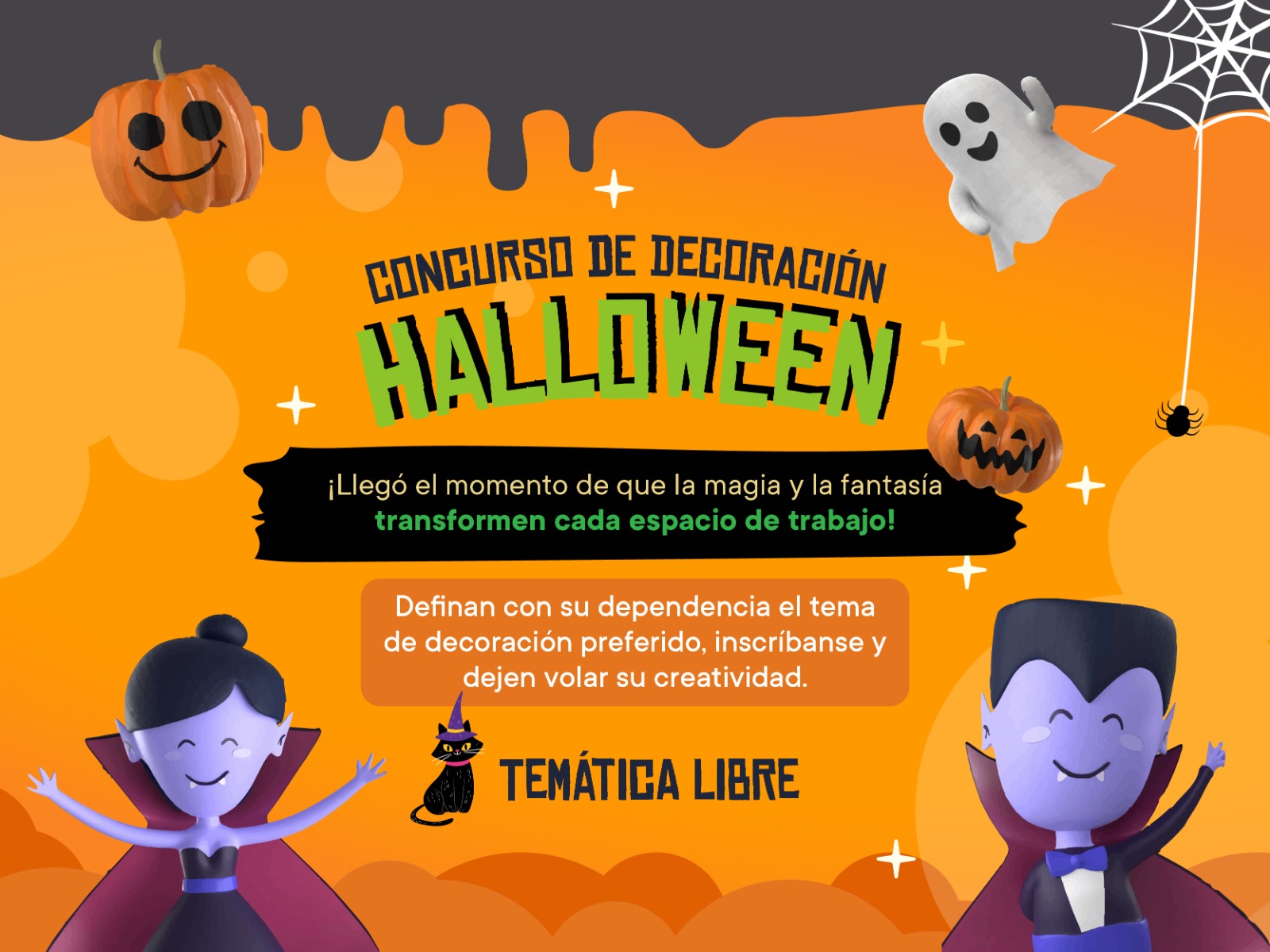Llegó el mes más dulce del año con su tradicional “Concurso de decoración de Halloween”