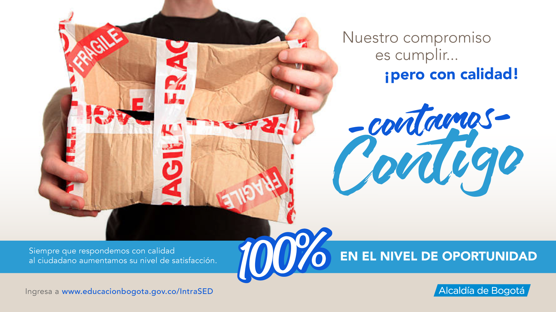 Pieza gráfica contamos contigo