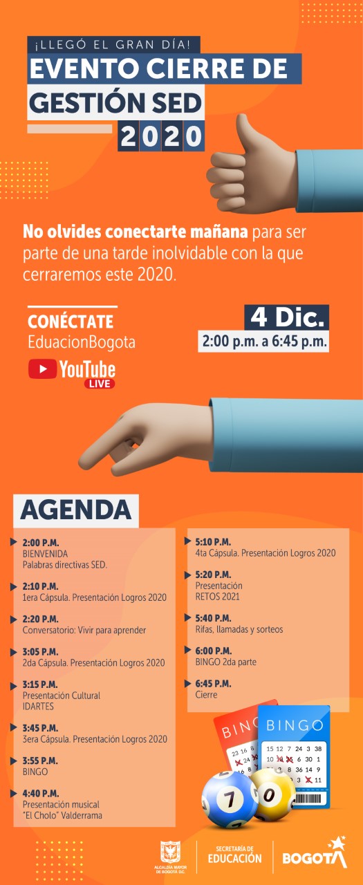 Agenda cierre de gestión 