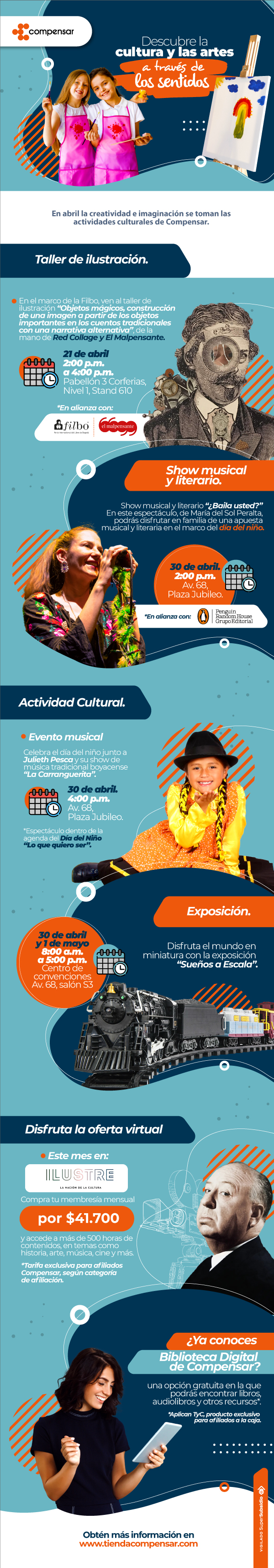 Agenda cultura Compensar 