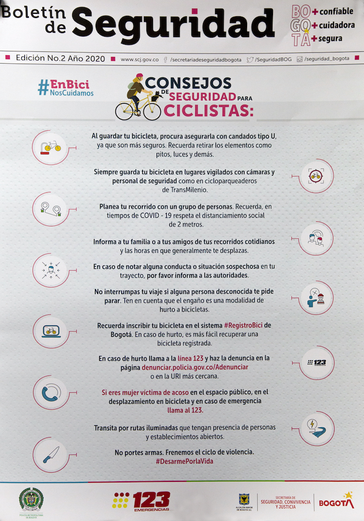 CONSEJOS PARA CICLISTAS - SECR SEGURIDAD