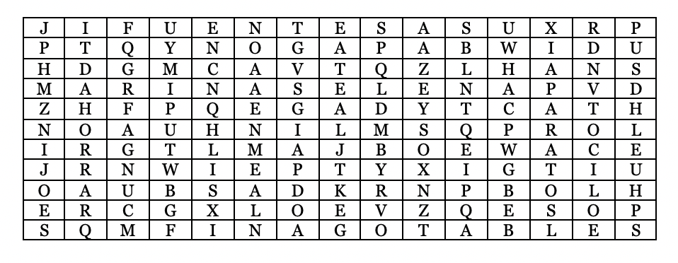 Sopa de letras