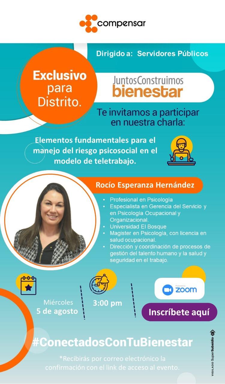 Compensar - Charla Elementos manejo riesgo psicosocial - 5 de agosto