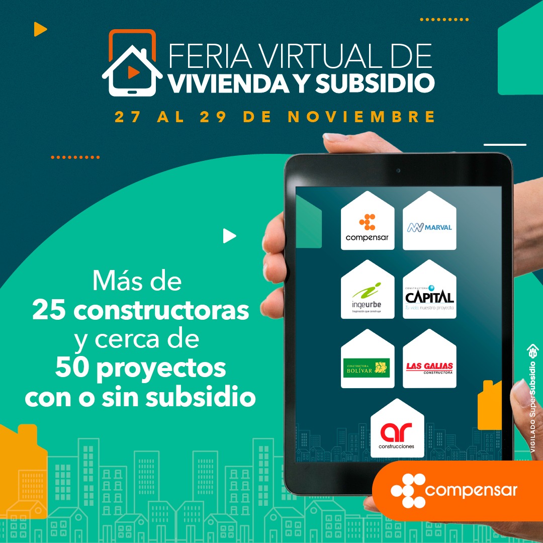 Compensar - Feria virtual de vivienda - 27 al 29 de noviembre