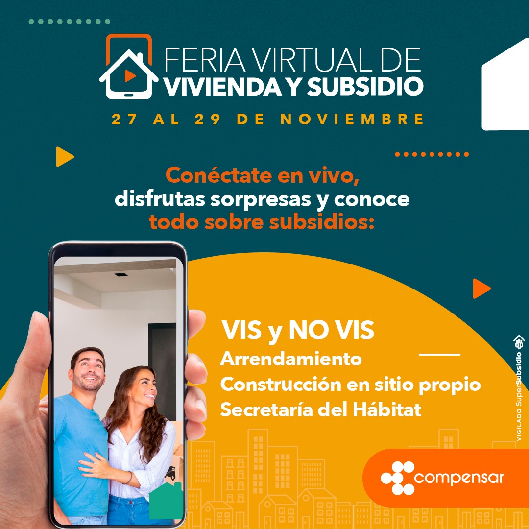 Compensar - Feria virtual de vivienda - 27 al 29 de noviembre