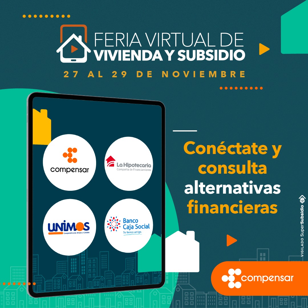 Compensar - Feria virtual de vivienda - 27 al 29 de noviembre