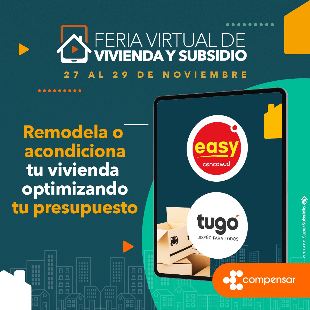 Compensar - Feria virtual de vivienda - 27 al 29 de noviembre