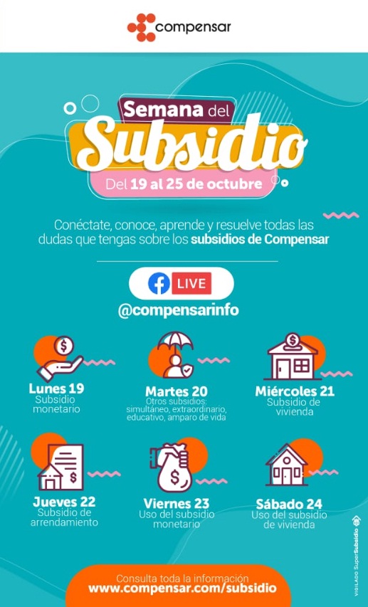 Compensar - Semana del Subsidio - 19 al 25 d eoctubre