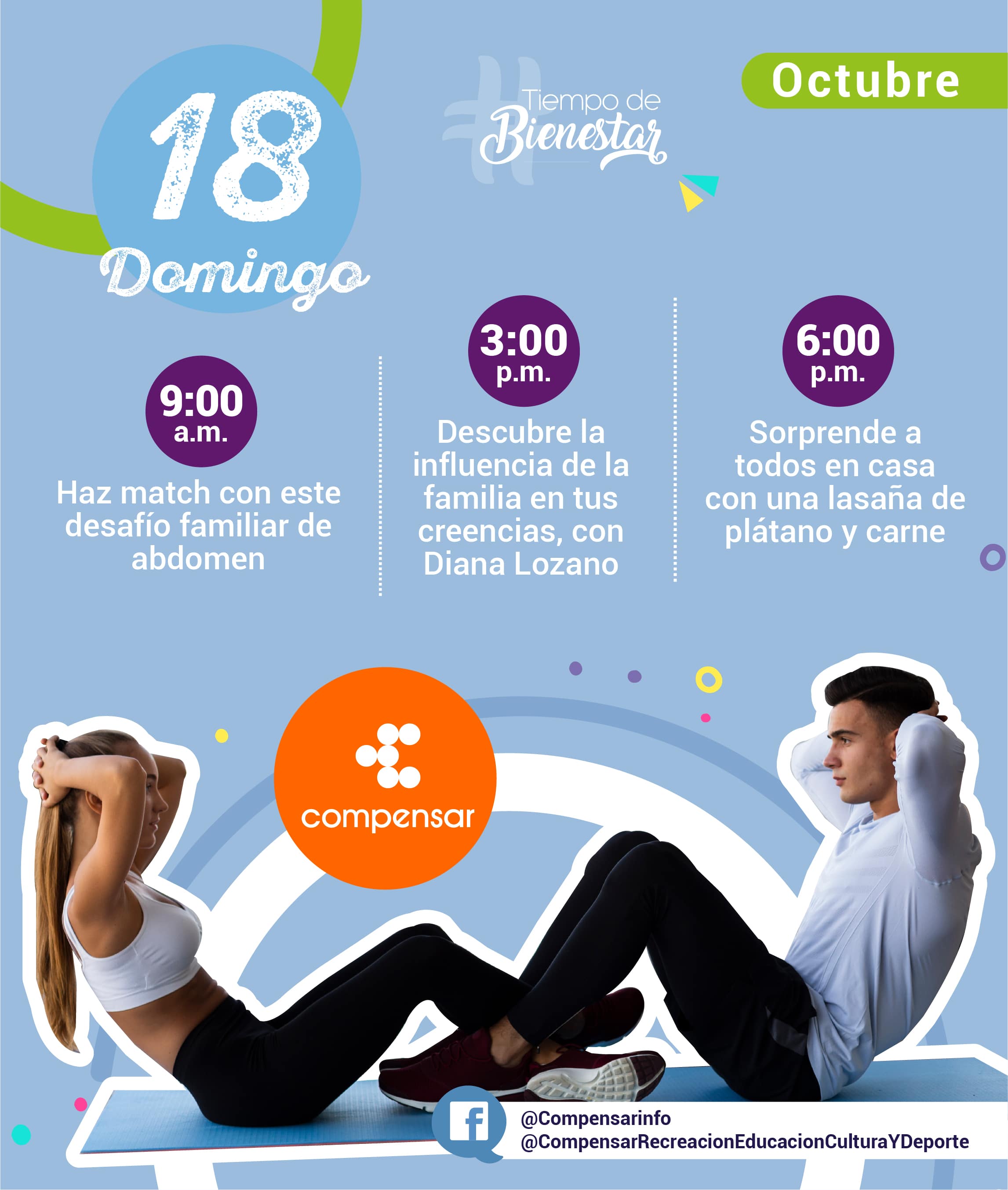 Compensar - domingo 18 de octubre
