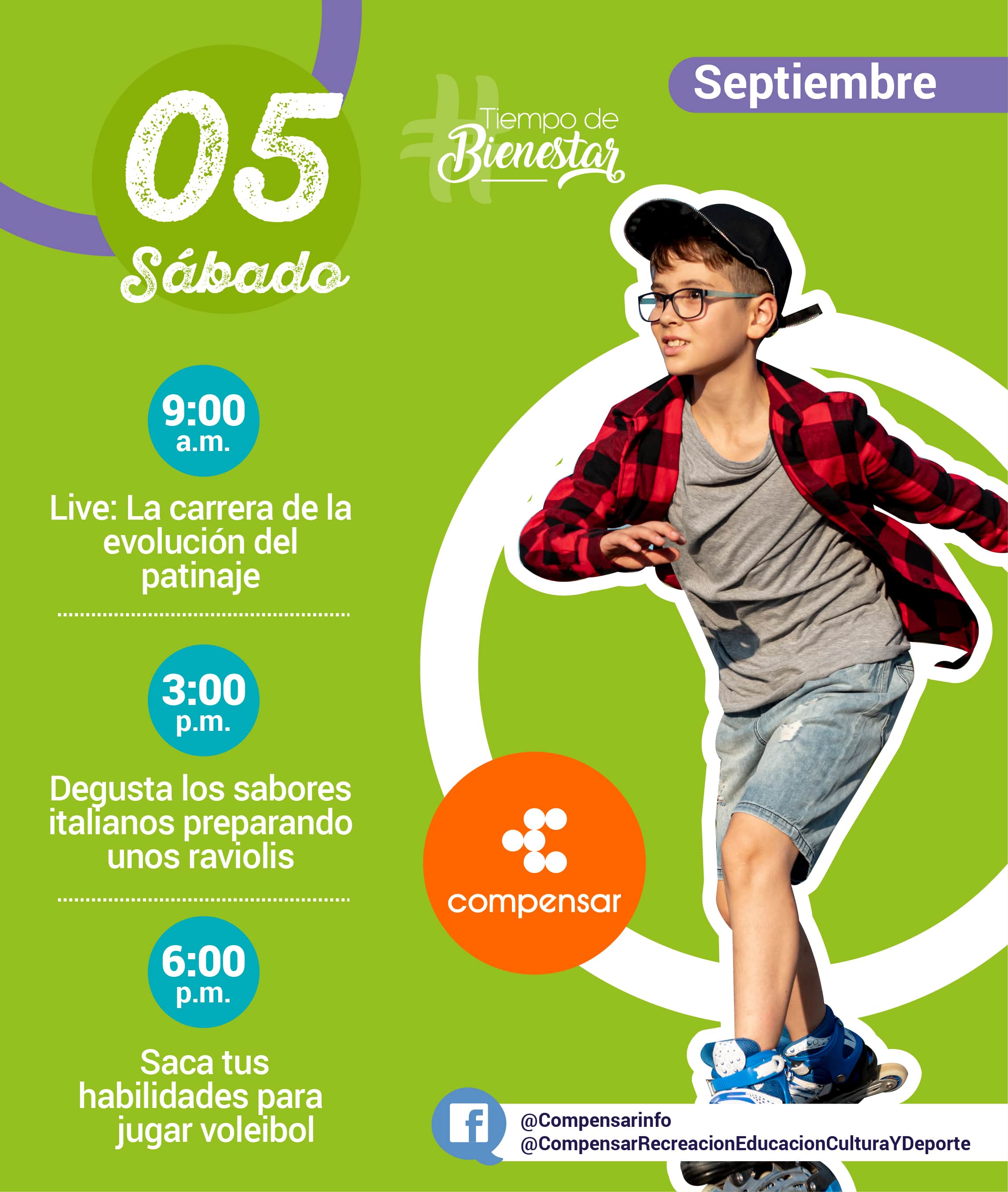 Compensar - sábado 5 de septiembre
