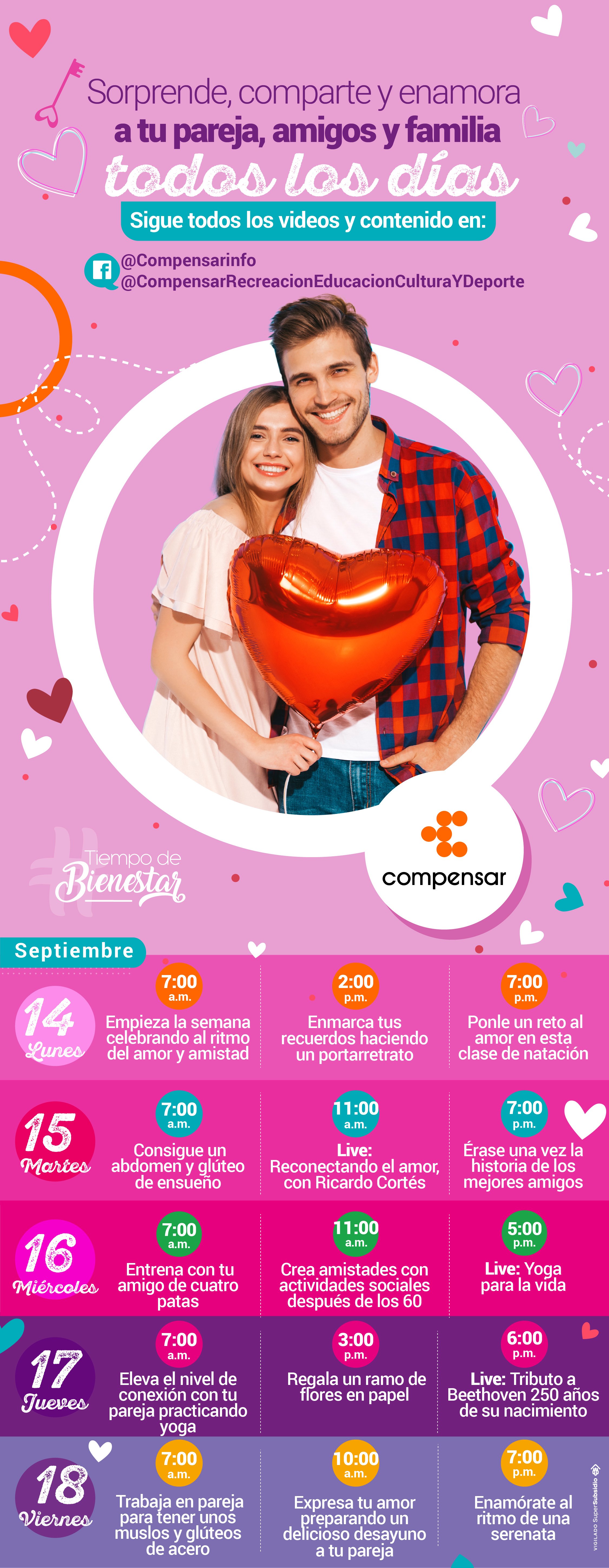 Compensar - semana del 14 al 18 de septiembre