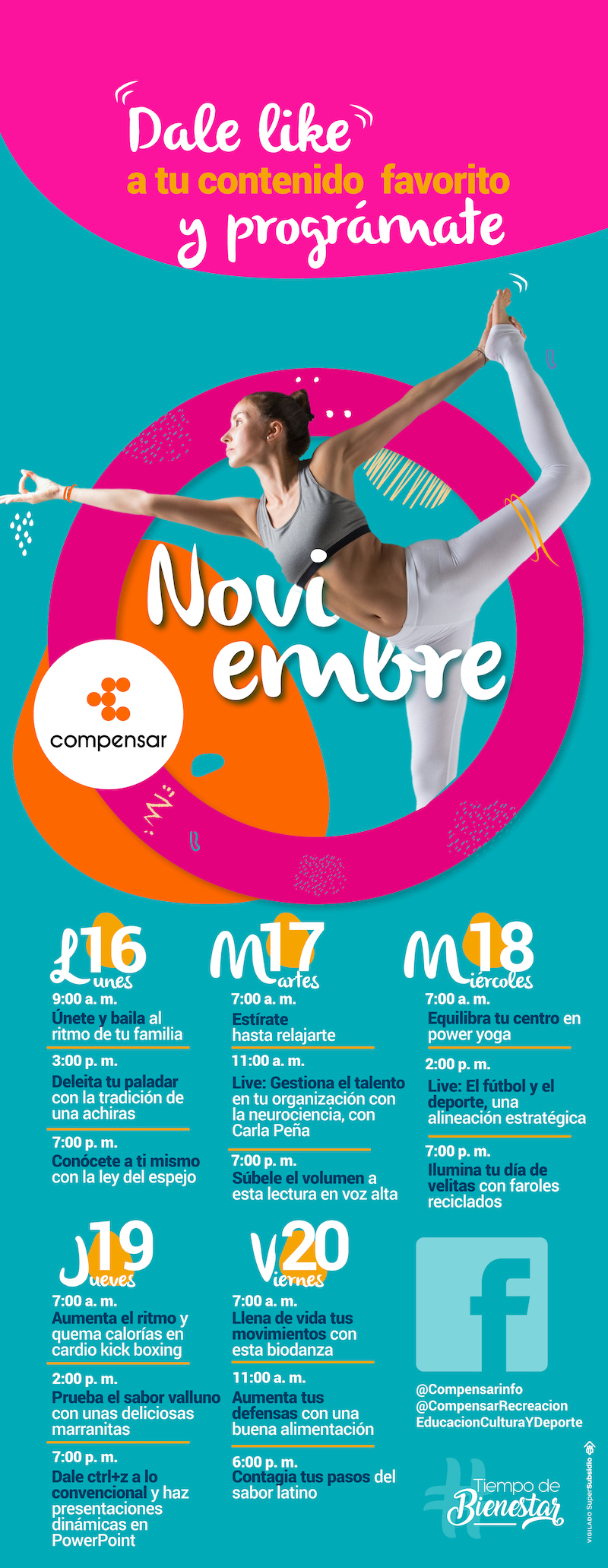 Compensar - semana del 16 al 20 de noviembre
