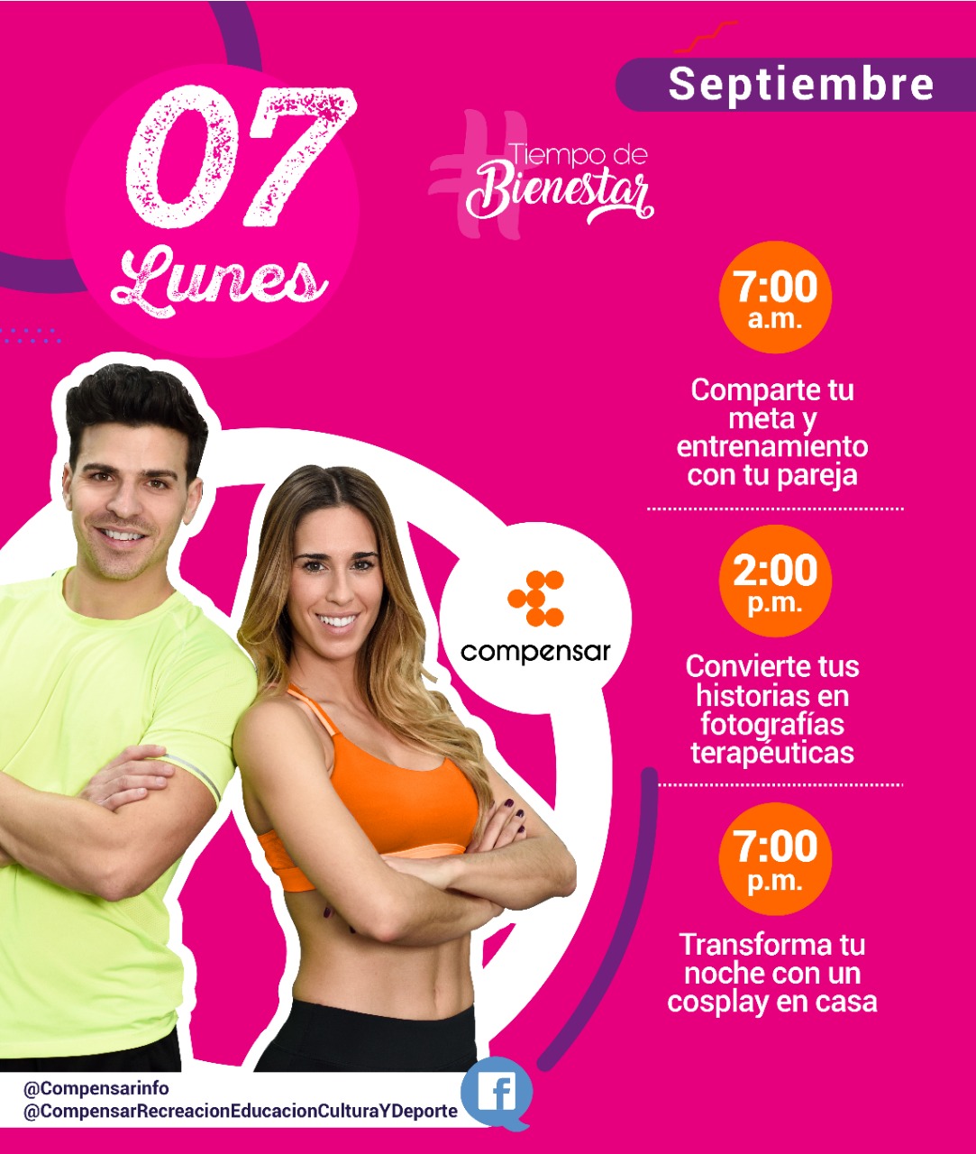 Compensar lunes 7 de sept