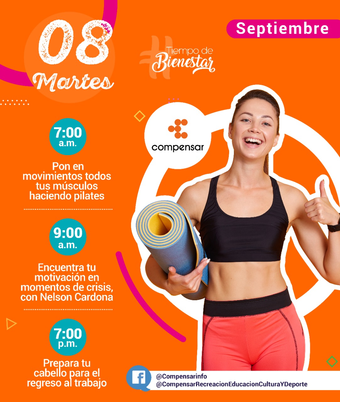 Compensar martes 8 de sept
