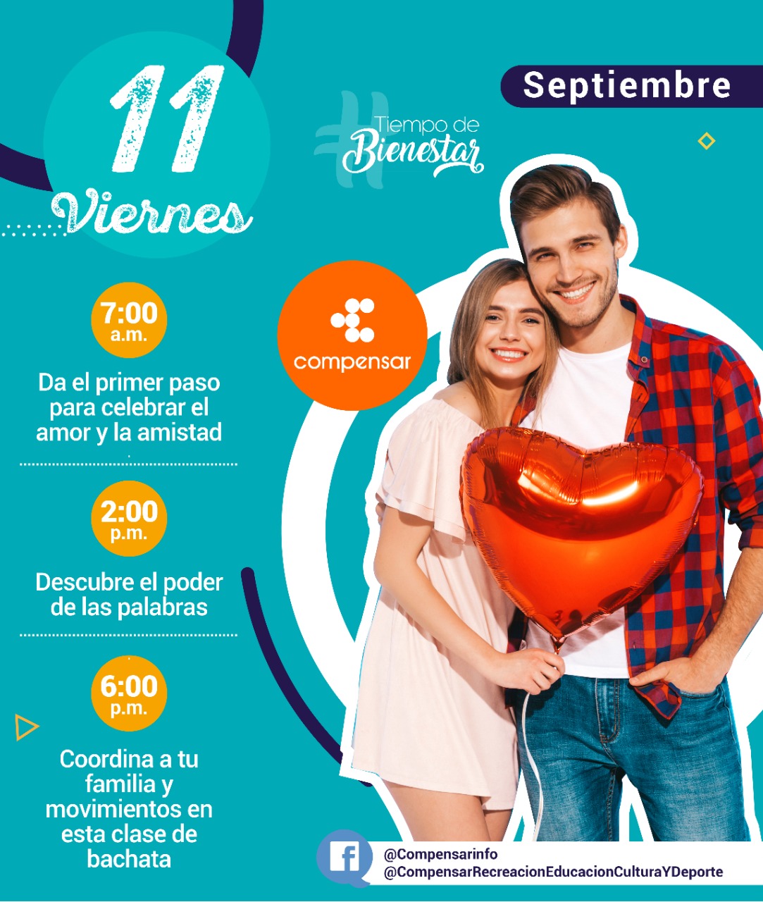 Compensar viernes 10 de sept