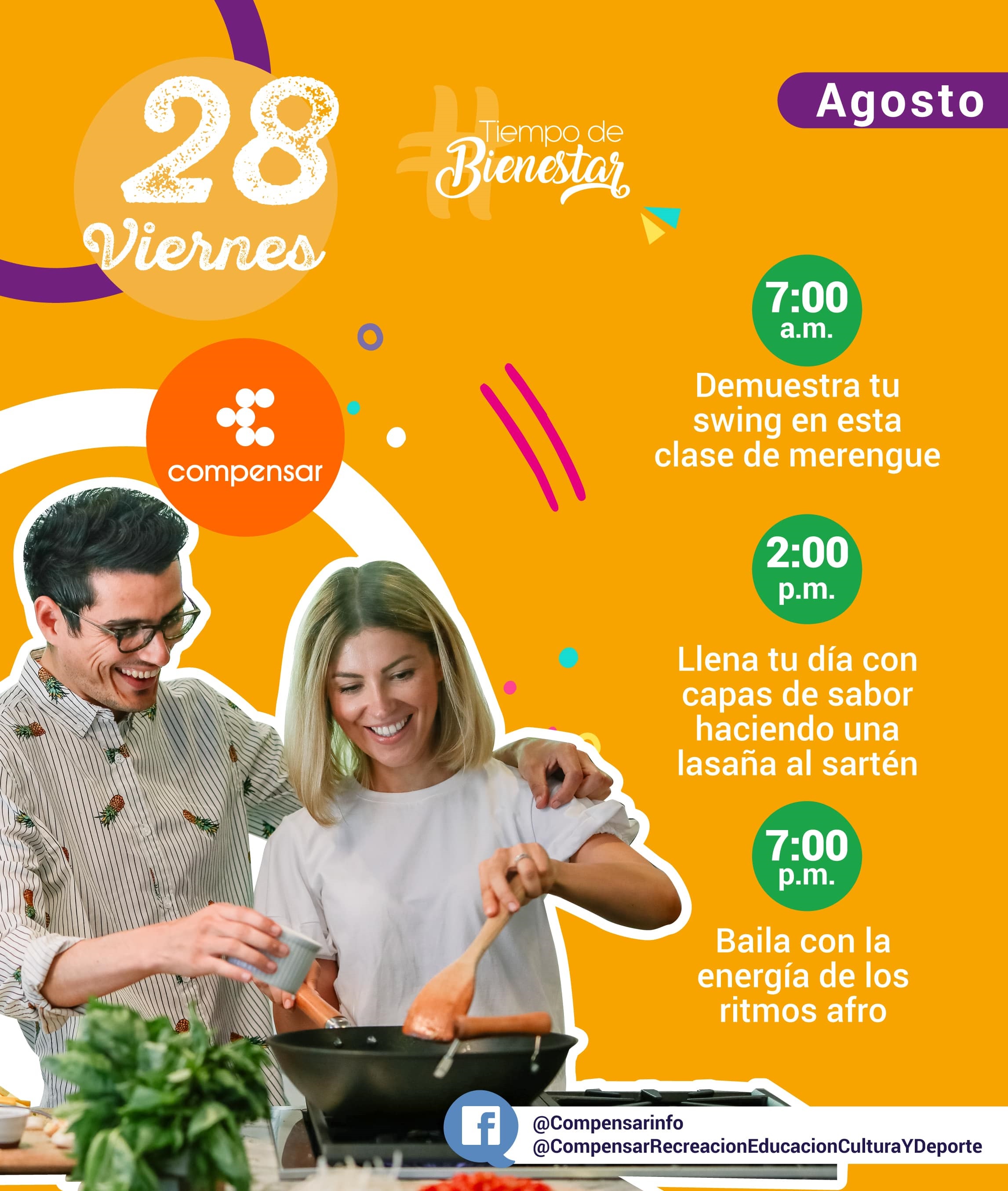 Compensar viernes 28 de agosto