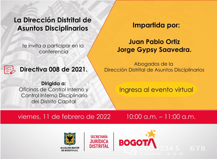 Conferencia - Directiva 008 de 2021 Alcaldía - PIEZA INTERNA