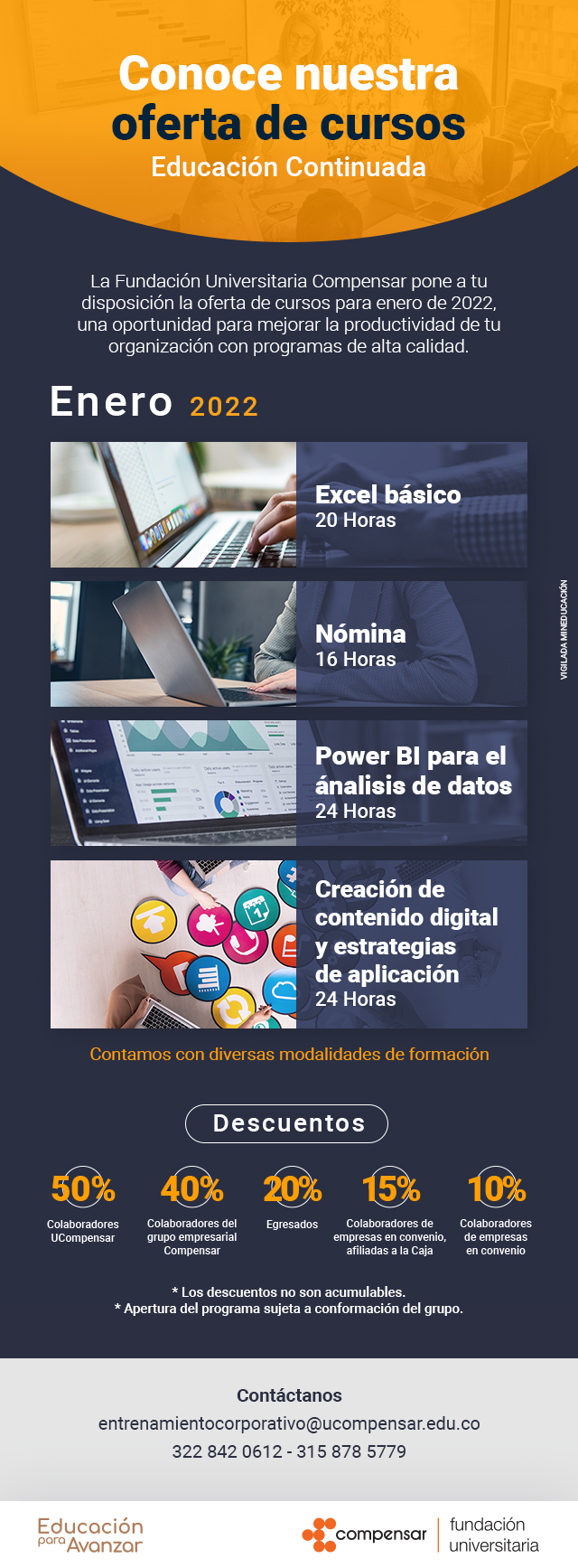 cursos compensar 
