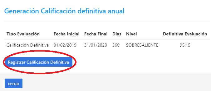 Evaluación del desempeño paso 5