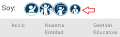 MENU DE LA PAGINA WEB DE LA SED
