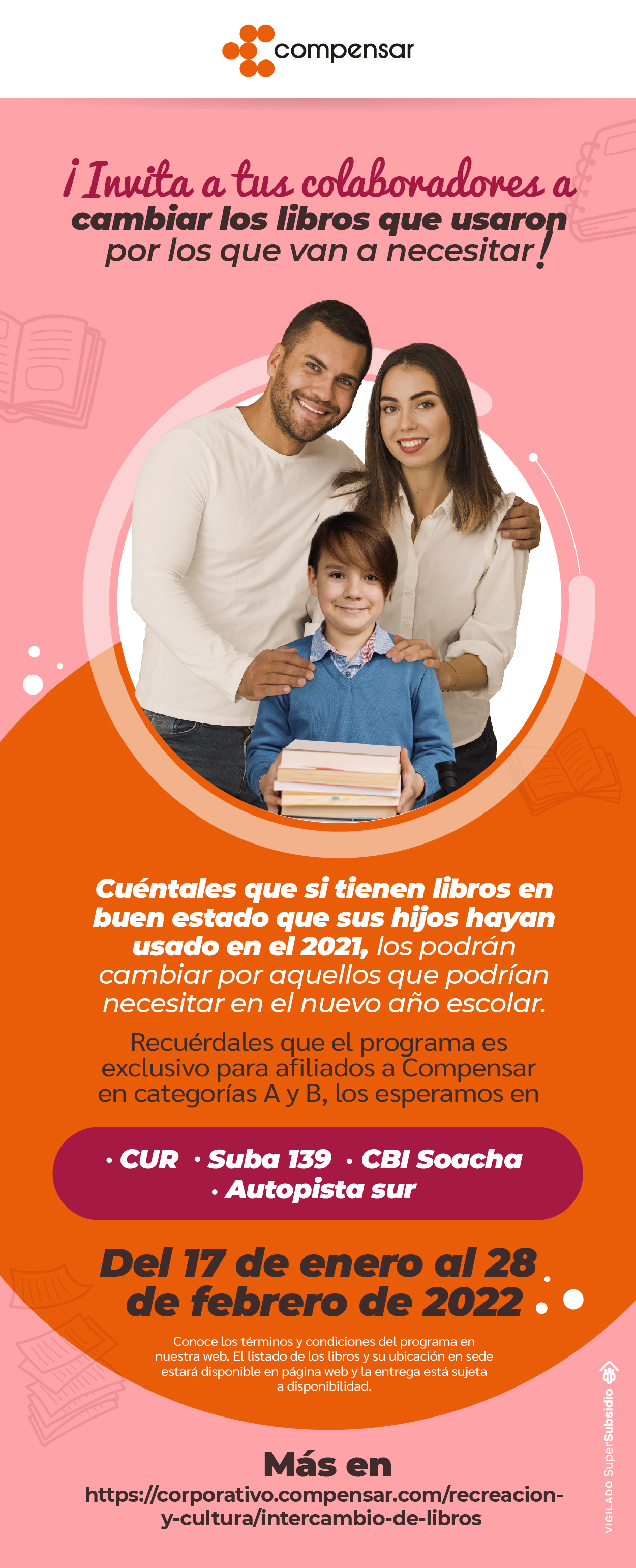 intercambio libros compensar