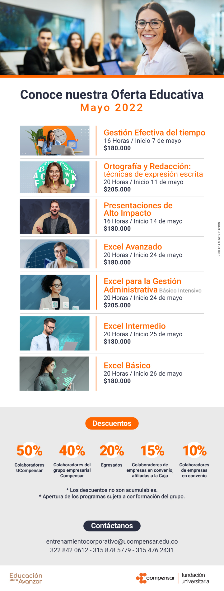 Oferta educativa compensar