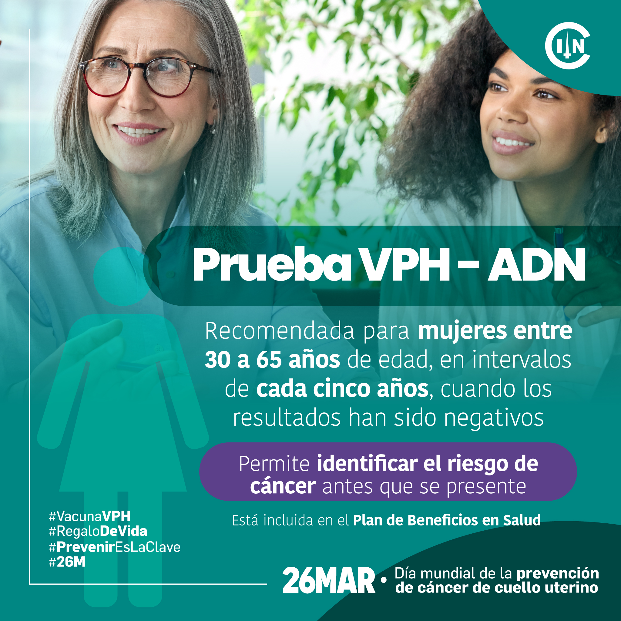 Pieza grafica para prevenir el cancer