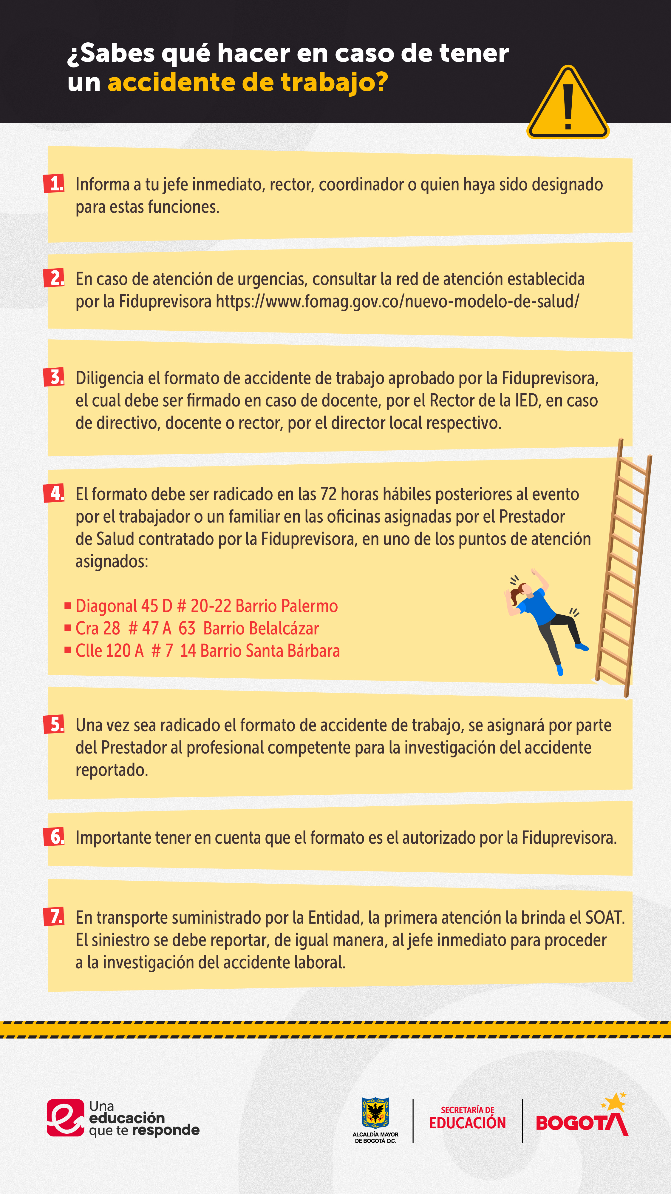 info de accidente laborales