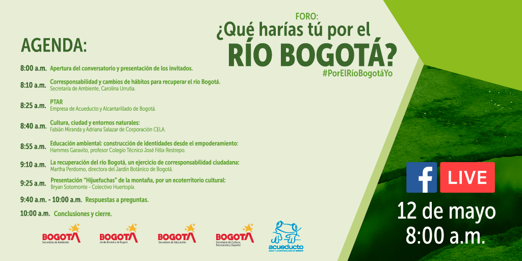 Rio Bogotá agenda