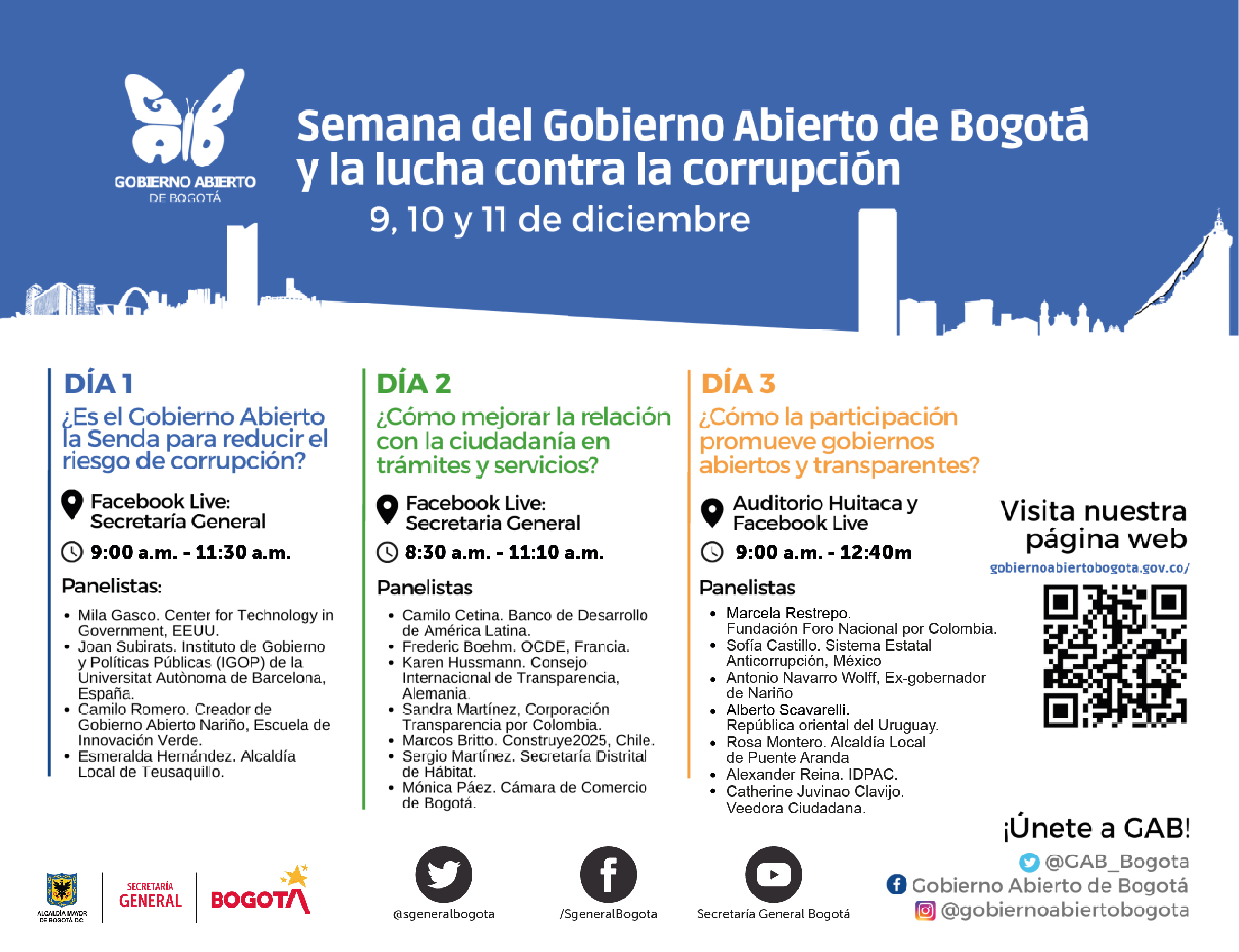 Programación semana de Gobierno Abierto 