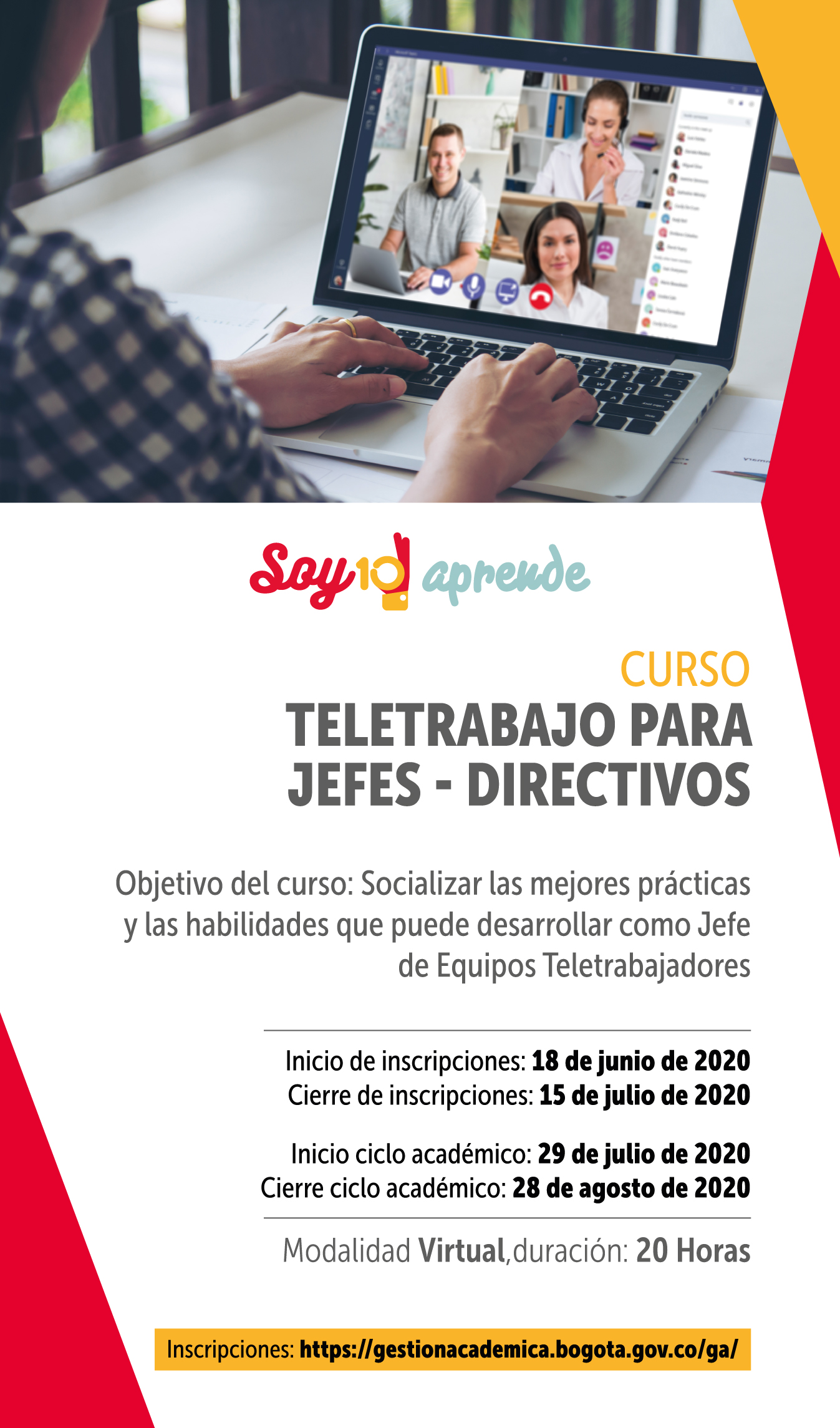 Soy 10 aprende julio - Teletrabajo jefes y directivos