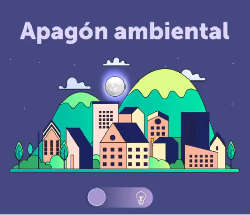 Noche y el apagon ambiental.