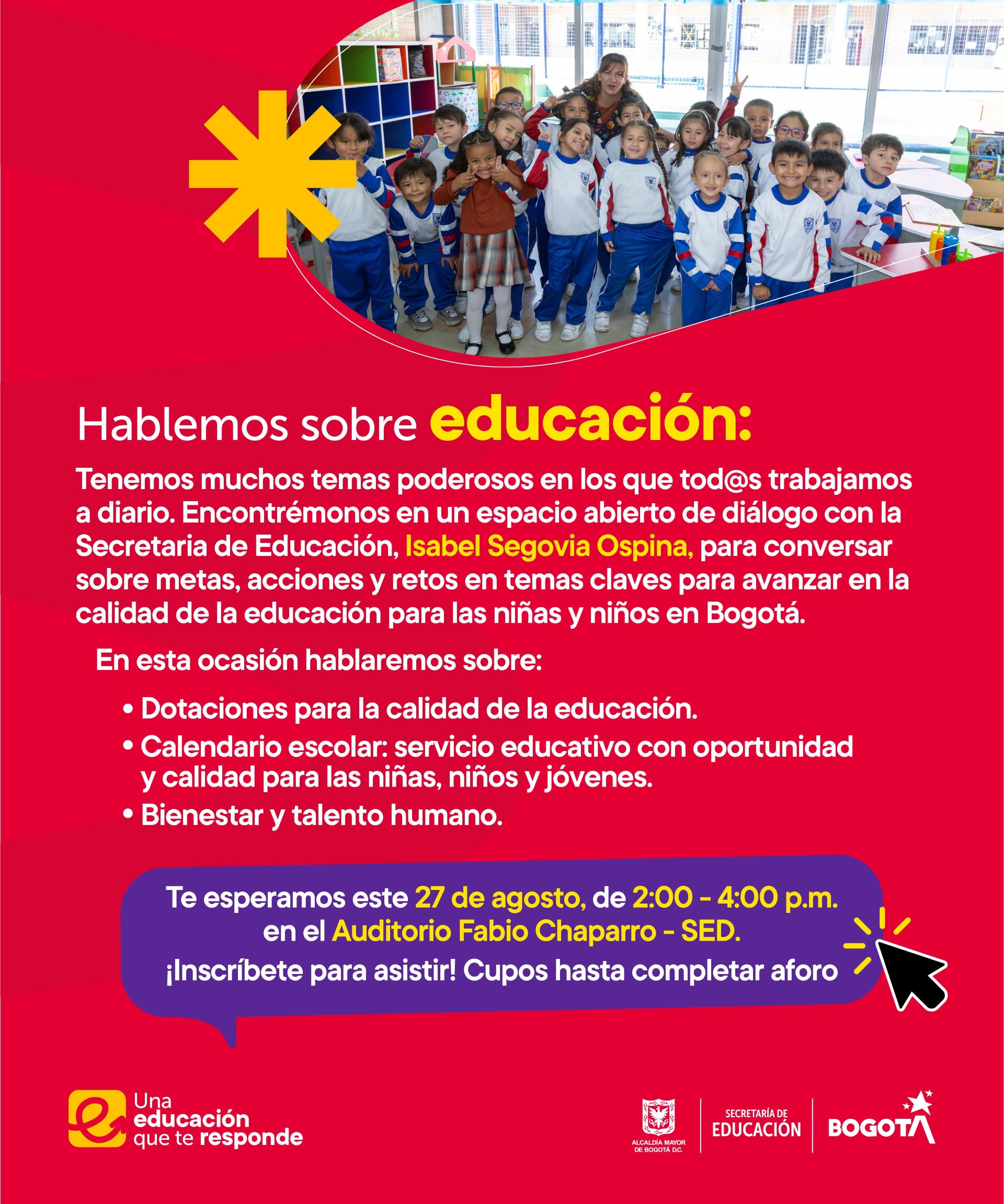 encuentro: Hablemos sobre Educación