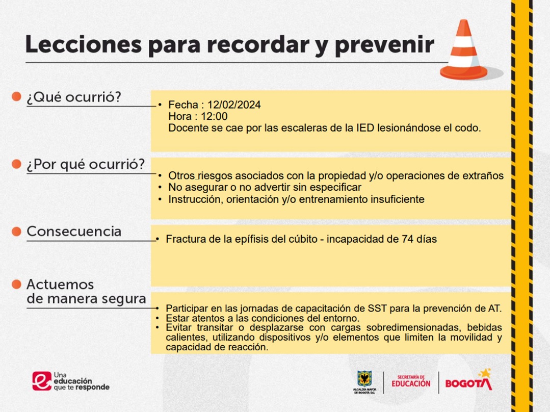 info de accidente laborales