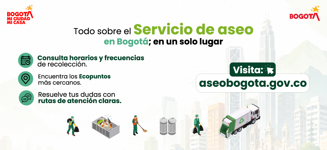 Todo sobre el servicio de aseo en Bogotá