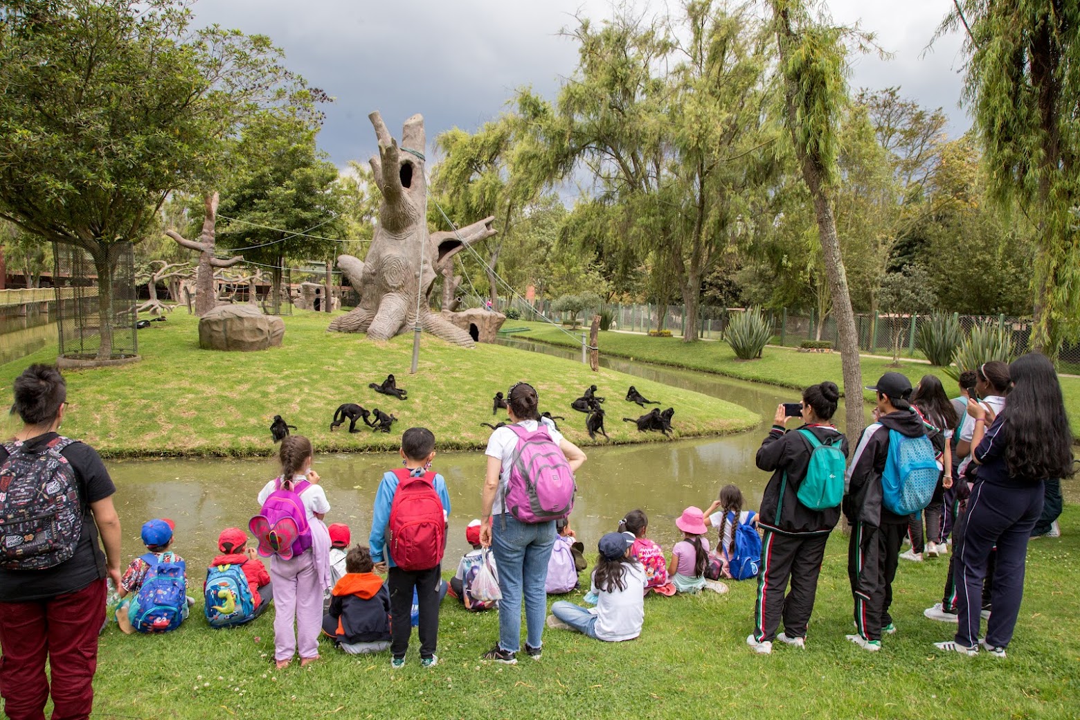 Niñas y niños indígenas, de los colegios públicos, vivieron una experiencia ancestral en la reserva natural en Tocancipá