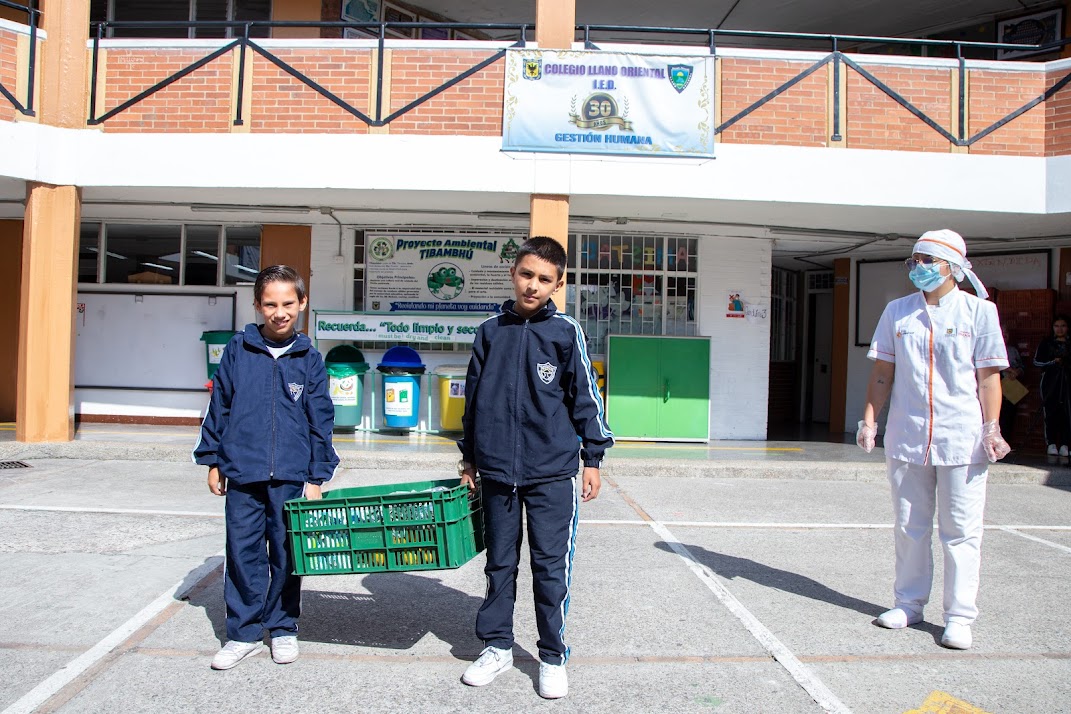 En el colegio Llano Oriental la alimentación escolar se utiliza para aprender a cuidar el ambiente