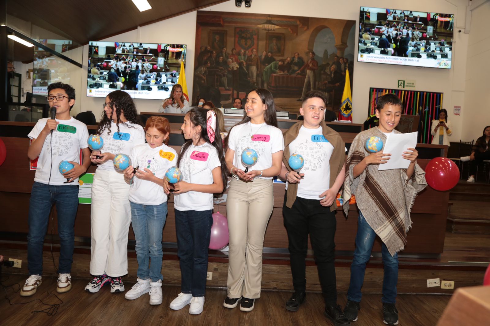 Estudiantes en el consejo de Bogotá