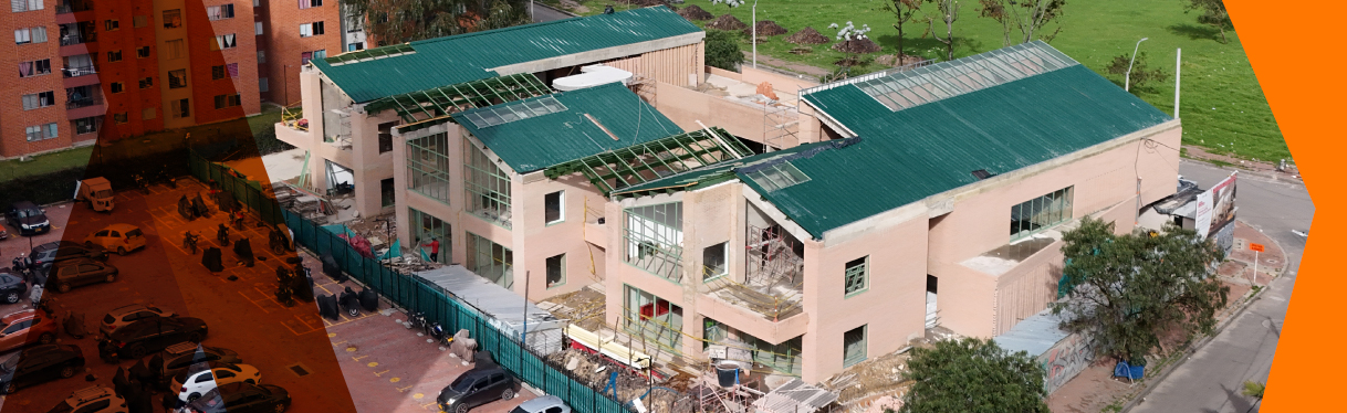 Colegio distrital vista aerea