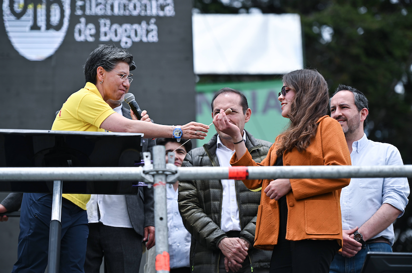 Concierto más grande del mundo hecho por Claudia López