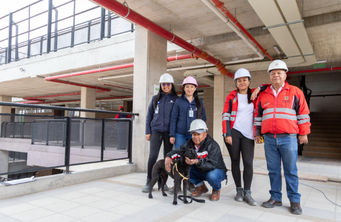 Conozca la historia de Manchas y Fransheska, dos mascotas que han acompañado la construcción de colegios públicos de Bogotá