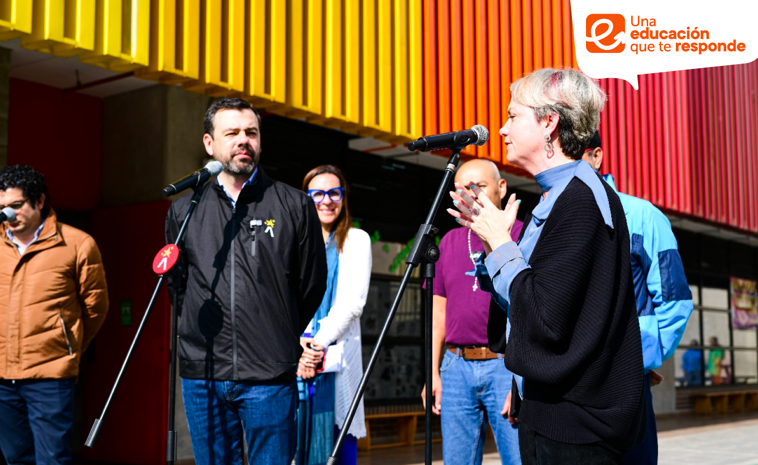 Alcalde de Bogotá y Secretaria de Educación del Distrito