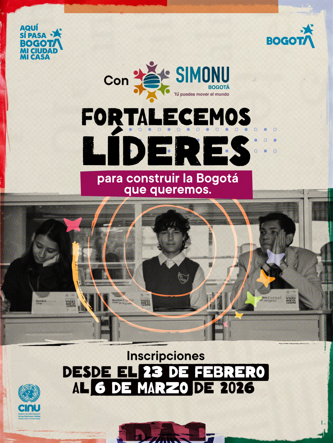 Estudiantes de colegio distrital