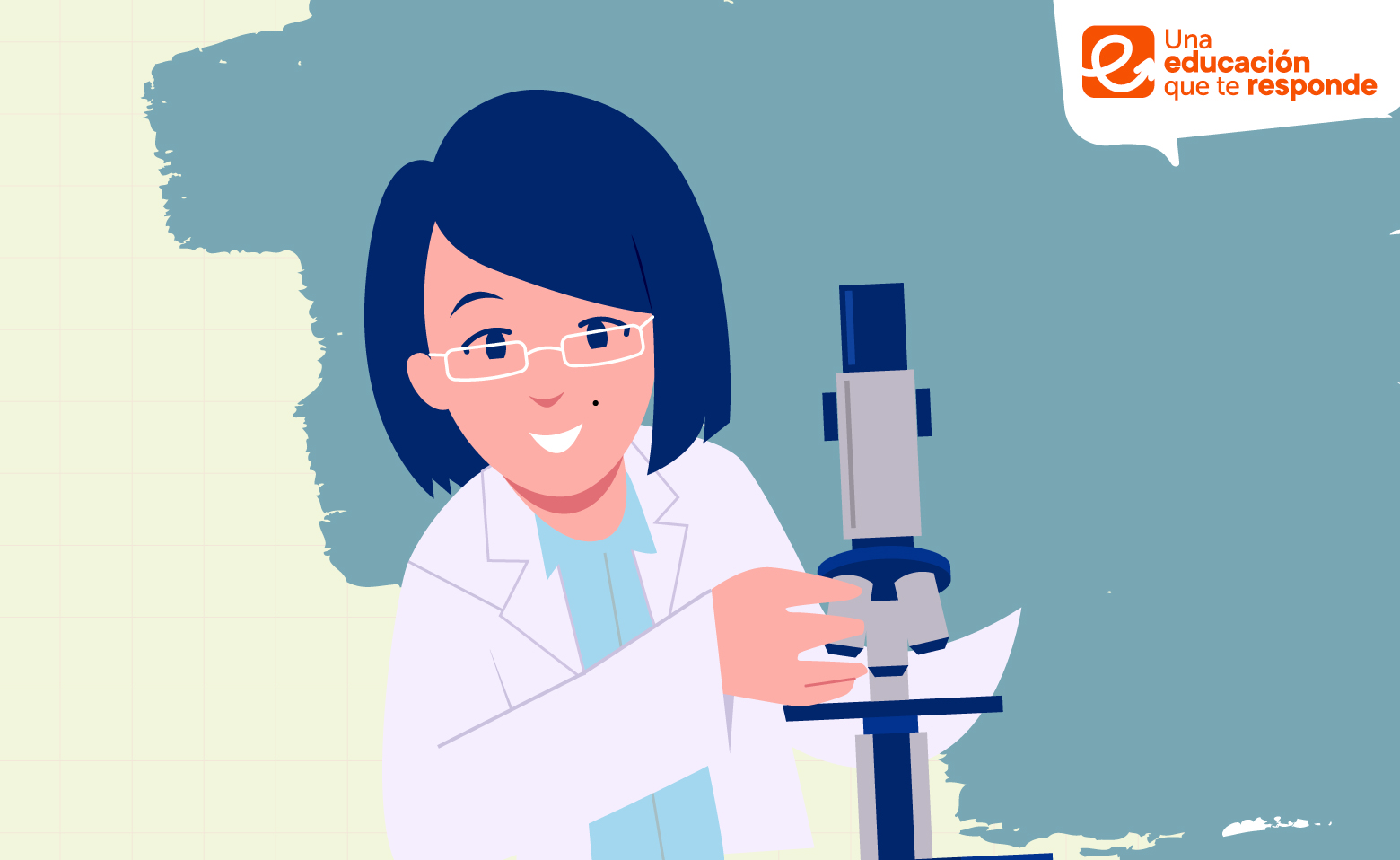 Ilustración de cientifica