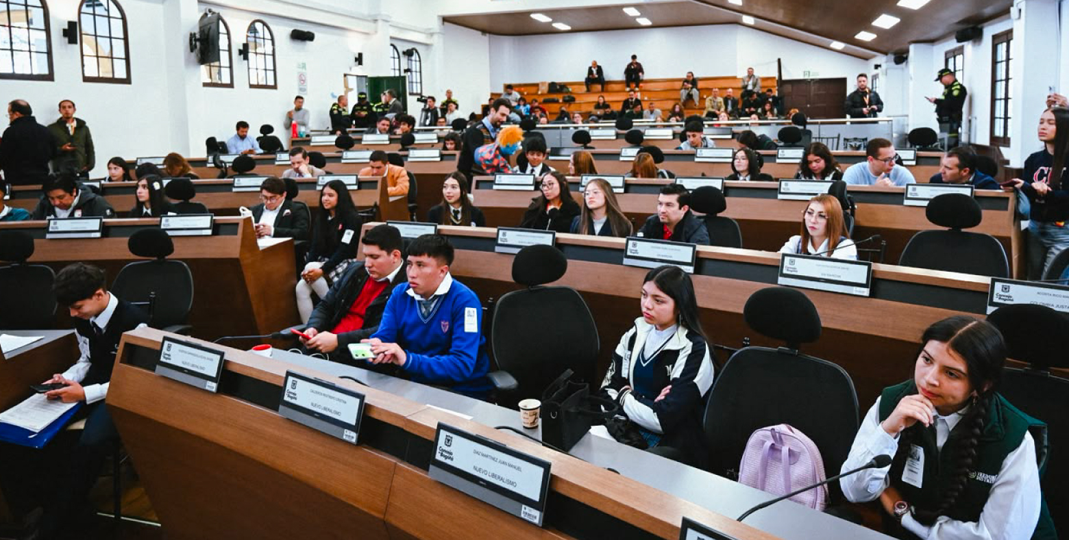 Estudiantes de colegio distrital