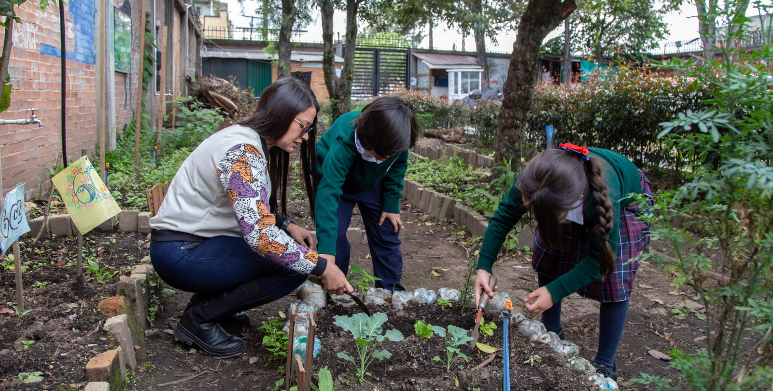 Estudiantes de colegio distrital