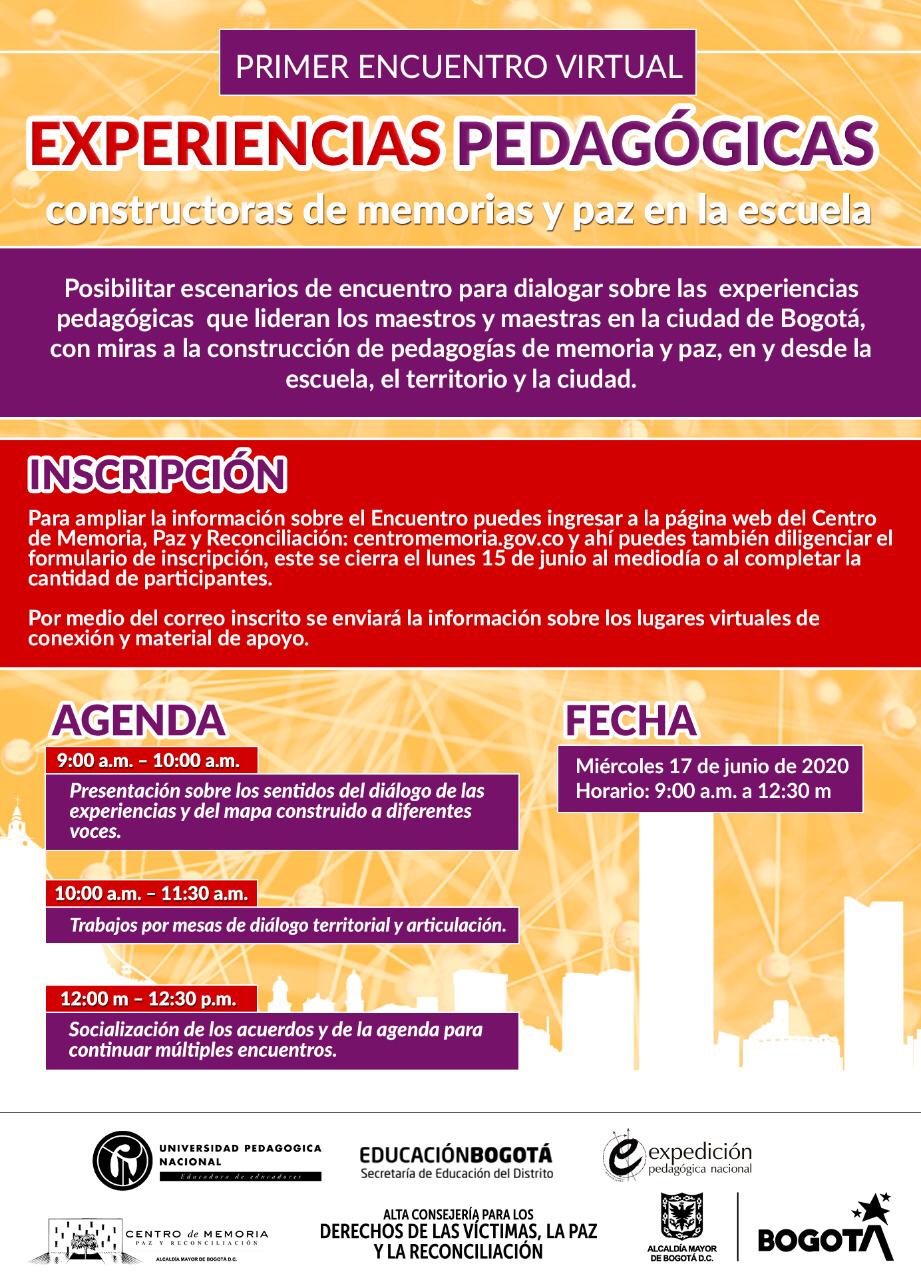 Actividades primer encuentro memoria reconciliacion