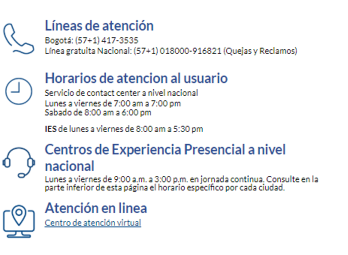 Canales de atencion educacion para La Paz